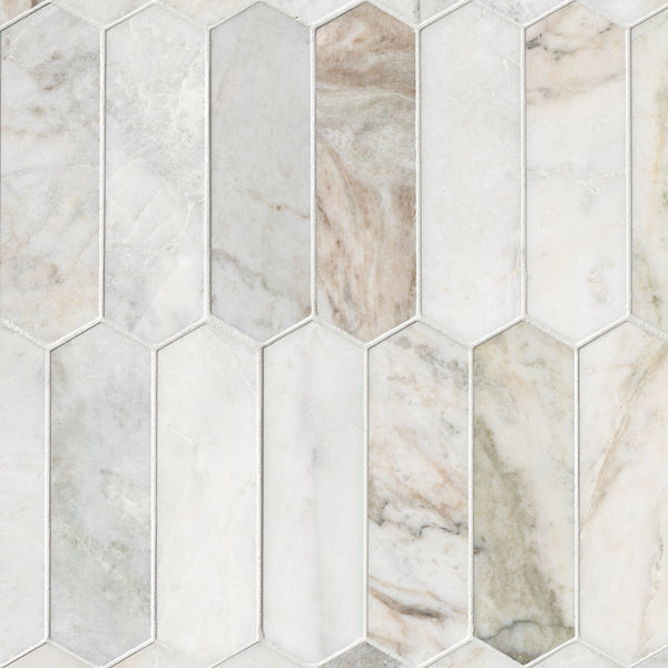MSI Arabescato Venato Picket Tile