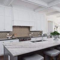 MSI Arabescus White Marble — surface detail in white tonality