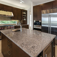 MSI Arctic Sand Granite — surface detail in sand tonality factory-finished eased edge ready for install