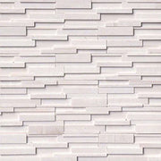 Arctic White 3D Stacked Stone