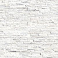 MSI Arctic White Rockmount — Rockmount Stone Veneer in white tonality
