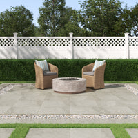 MSI Argento Travertino Porcelain Paver — surface detail in natural tonality