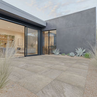 MSI Quartz Silver Porcelain Paver — surface detail in silver tonality