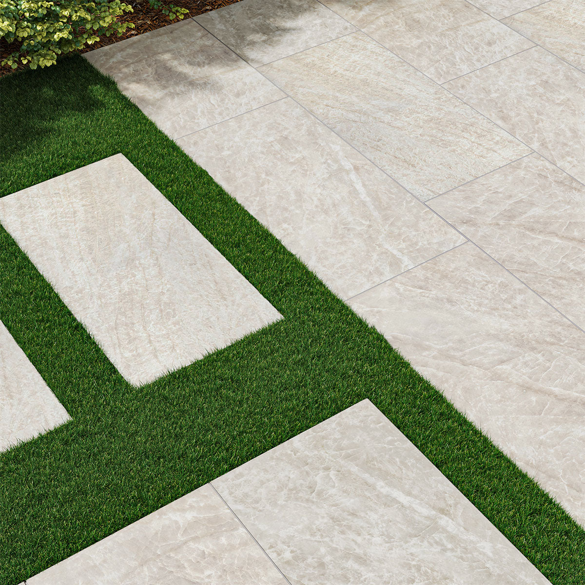 MSI Legions Taja Ivory Porcelain Paver — surface detail in ivory tonality
