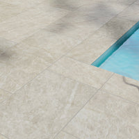 MSI Legions Taja Ivory Porcelain Paver — surface detail in ivory tonality