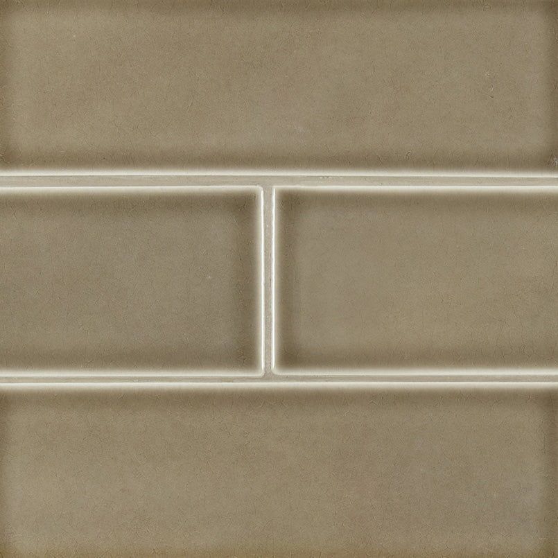 MSI Highland Park Artisan Taupe Subway Tile 4x12 — Porcelain Wall Tile in taupe tonality