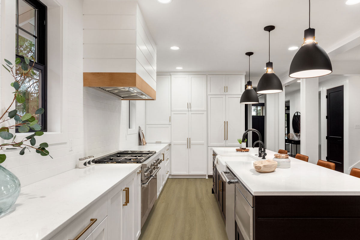 MSI Ashton 2.0 Benton Blonde Luxury Vinyl Plank Flooring — surface detail in blonde tonality