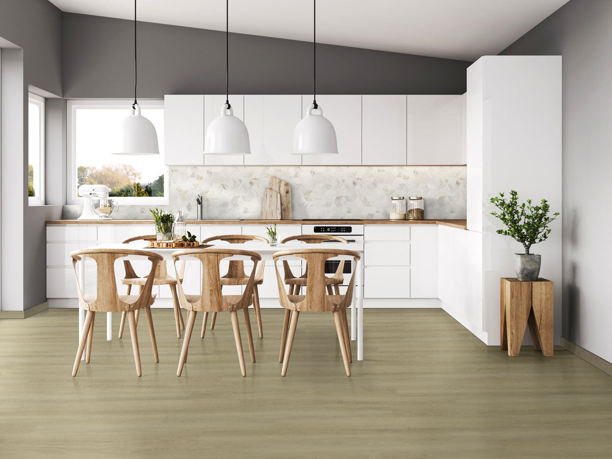 MSI Ashton 2.0 Benton Blonde Luxury Vinyl Plank Flooring — surface detail in blonde tonality