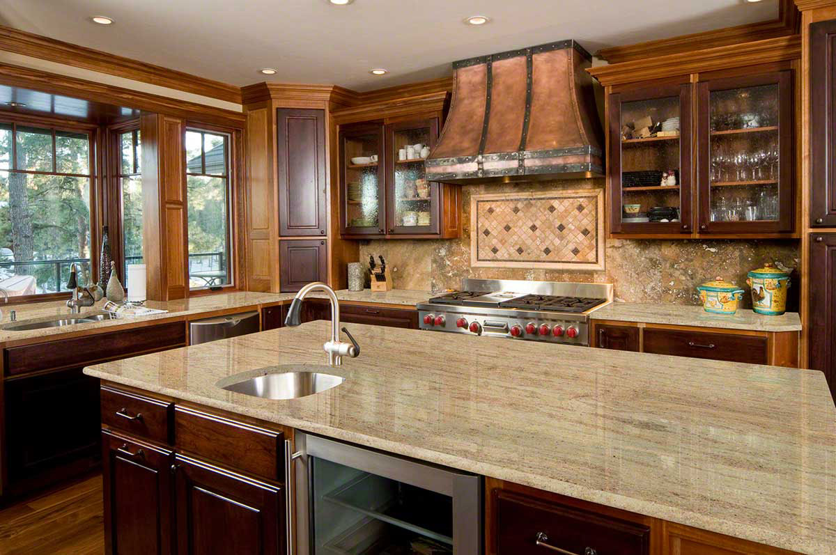 MSI Astoria — surface detail in natural tonality quarried slab for kitchen and counter install