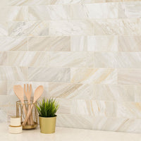 MSI Athena Gold Tile 4x12 — surface detail in gold tonality honed