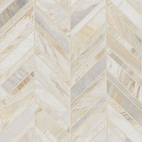MSI Athena Gold Chevron Pattern Honed — Natural Stone Mosaic in gold tonality