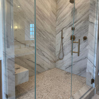 MSI Athena Gold Pennyround Tile — surface detail in gold tonality