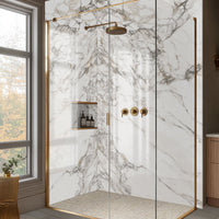 MSI Athena Gold Pennyround Tile — surface detail in gold tonality