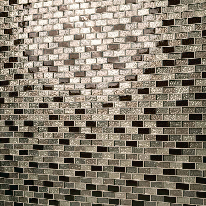 MSI Ayres Blend Tile — Glass Mosaic Tile 1x2 mesh-mounted for designer installs