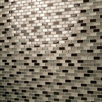 MSI Ayres Blend Tile — Glass Mosaic Tile 1x2 mesh-mounted for designer installs
