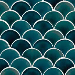 Azul Scallop Tile