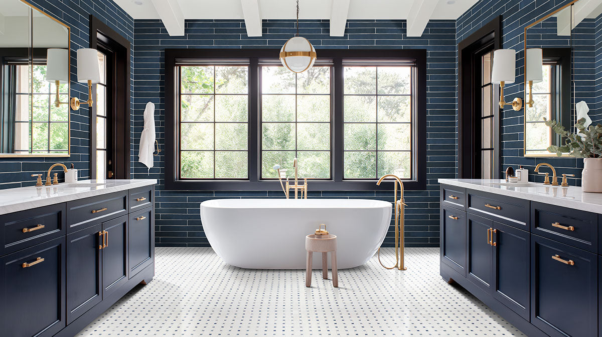 MSI Azula Basketweave Tile — surface detail in natural tonality