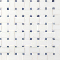 MSI Azula Basketweave Tile — Natural Stone Mosaic polished natural stone mosaic mesh-mounted for shower