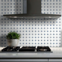 MSI Azula Floret Mosaic Tile — surface detail in natural tonality
