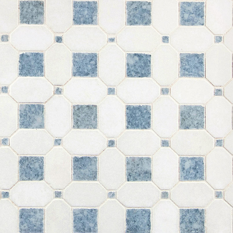 MSI Azula Hatchwork Marble Tile — Natural Stone Mosaic polished