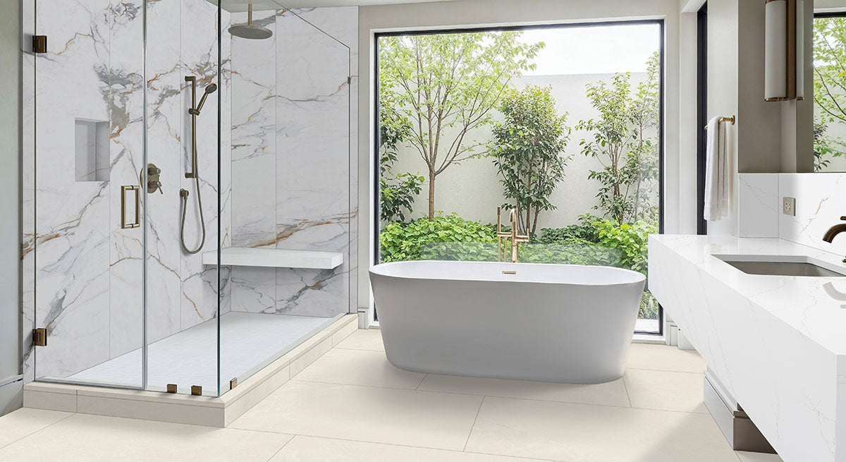 MSI Azure Regal Calacatta 31. — surface detail in natural tonality