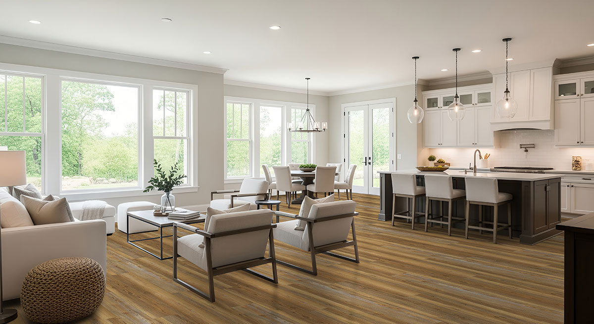 MSI Prescott Barnstorm Luxury Vinyl Plank Flooring — surface detail in natural tonality