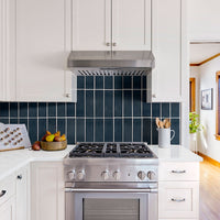 MSI Highland Park Bay Blue 4x12 Tile — surface detail in blue tonality