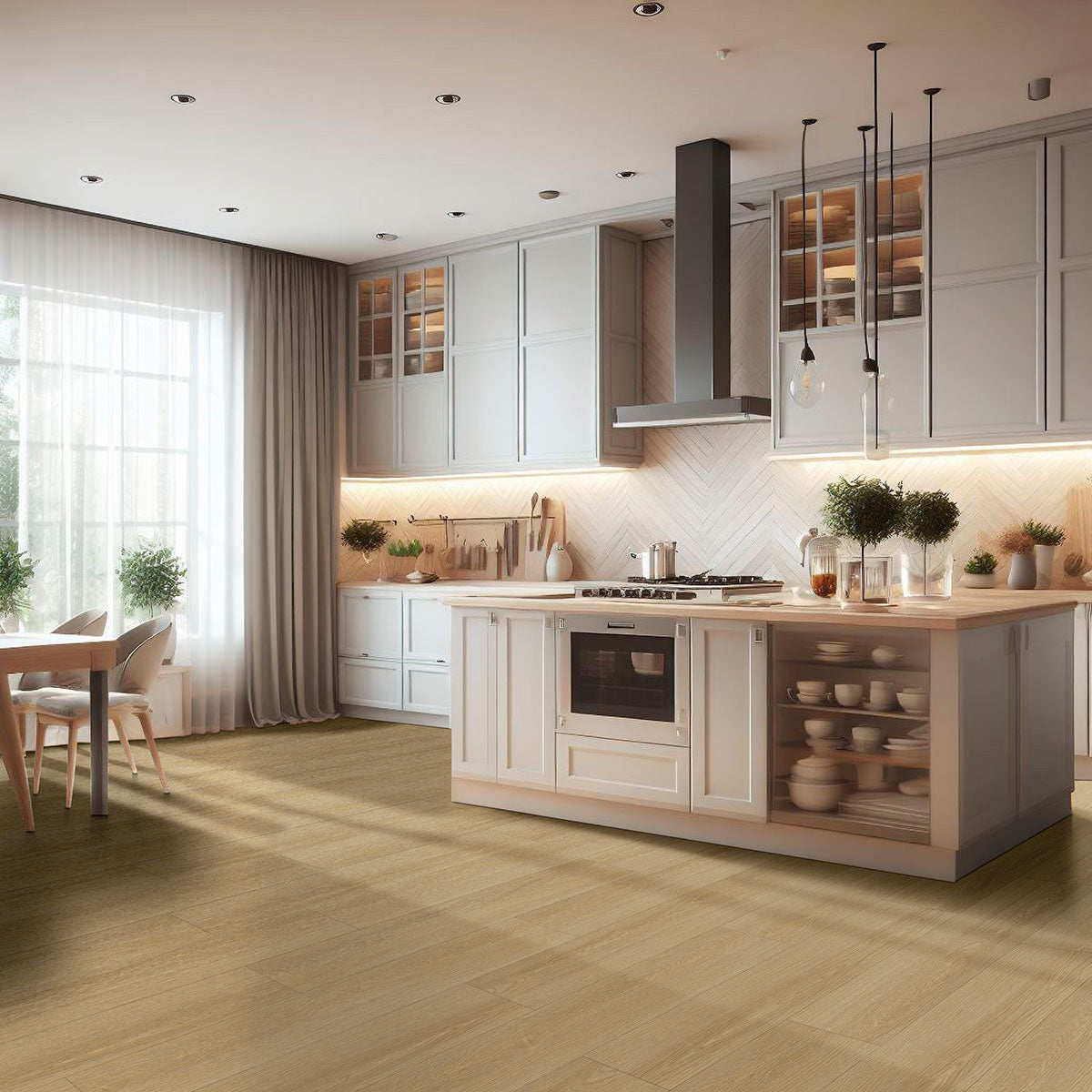 MSI Laurel Reserve Bayside Buff Luxury Vinyl Plank Flooring — surface detail in natural tonality