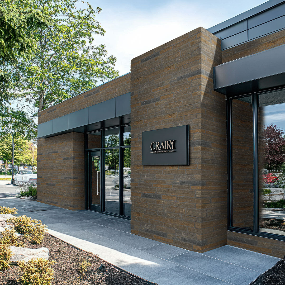 MSI Bedford Ledgestone Rockmount — room scene