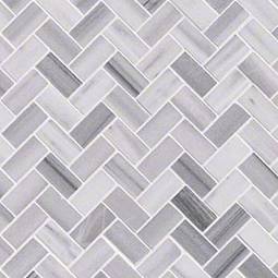 Bergamo Marble Herringbone Tile