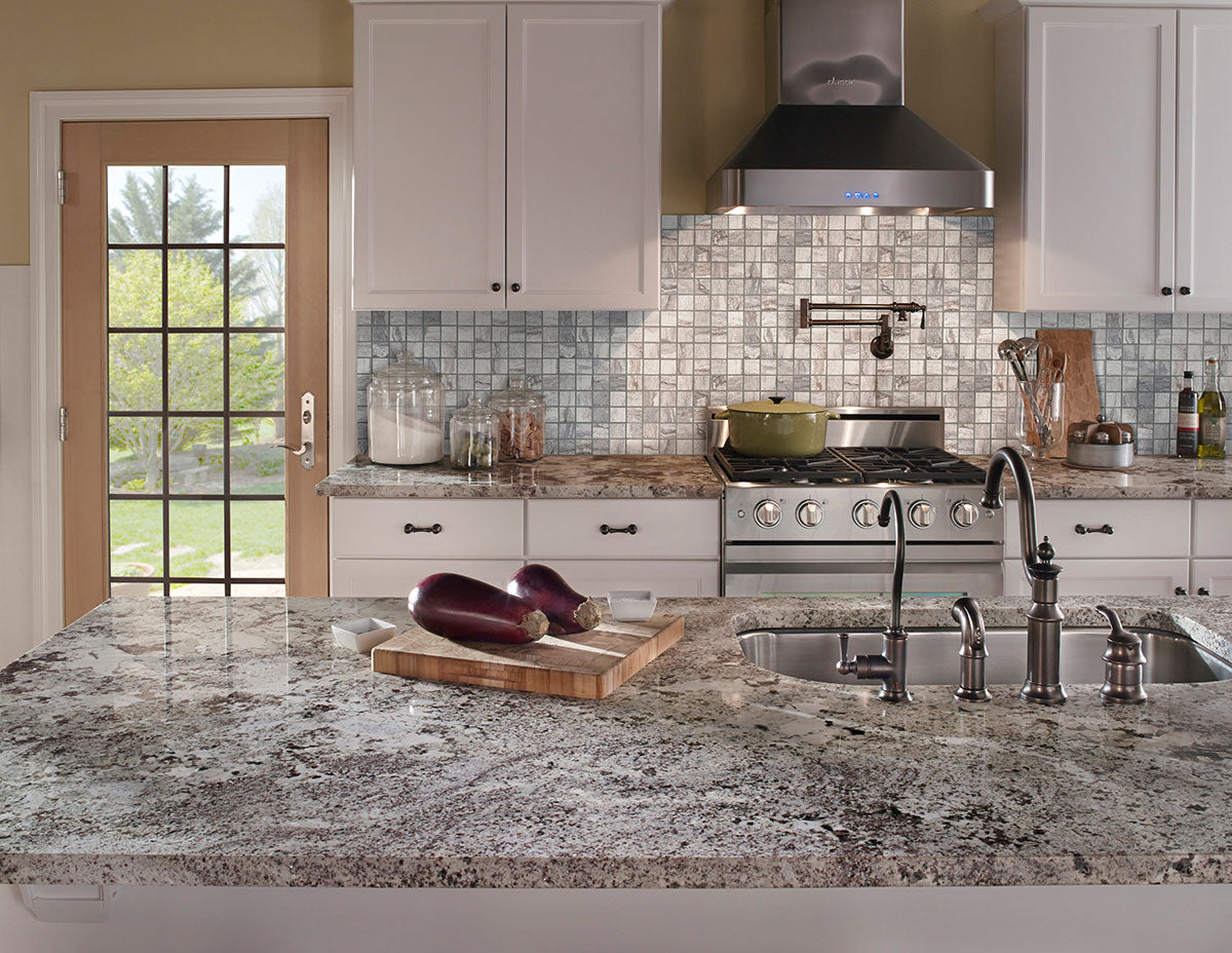 MSI Bernini Carbone — surface detail in natural tonality through-bodied porcelain for full-room install