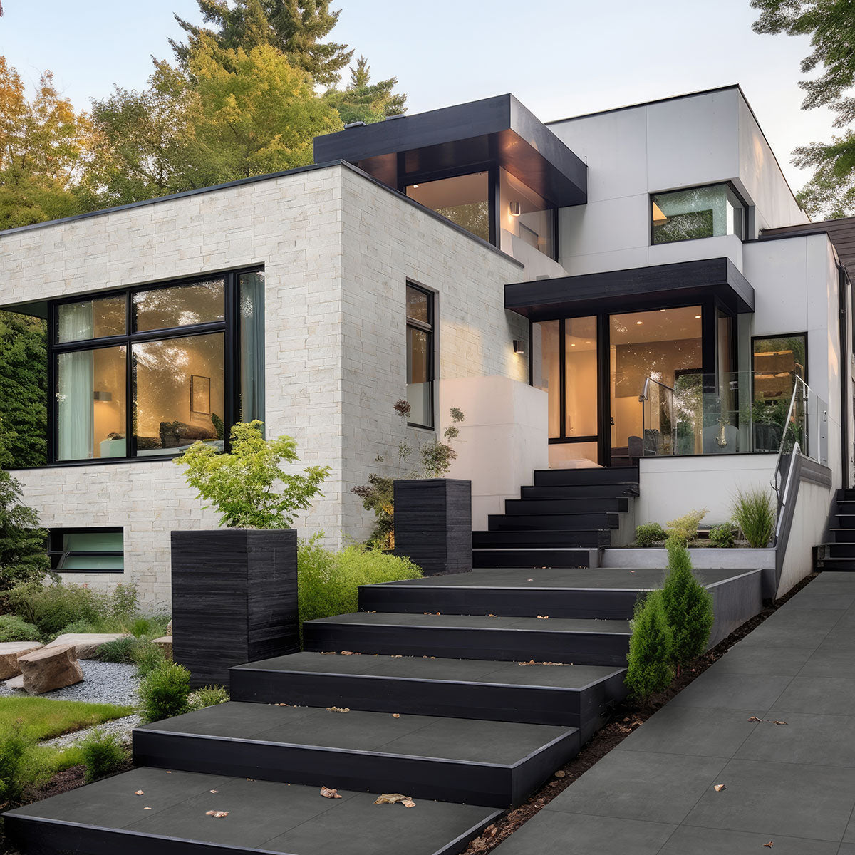 MSI Beton Antracite Porcelain Paver — surface detail in natural tonality