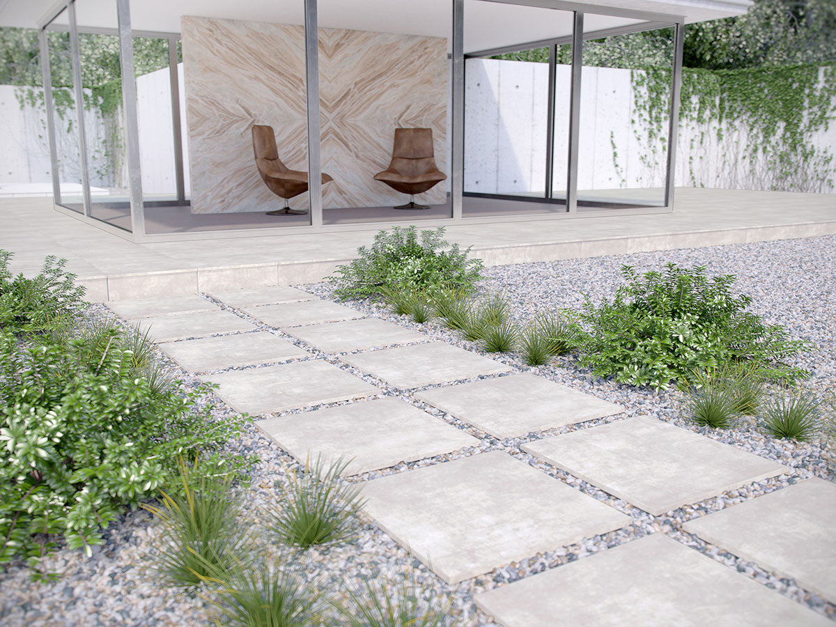 MSI Beton Blanco Porcelain Paver — surface detail in natural tonality