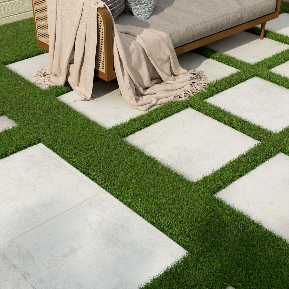 MSI Beton Blanco Porcelain Paver — surface detail in natural tonality
