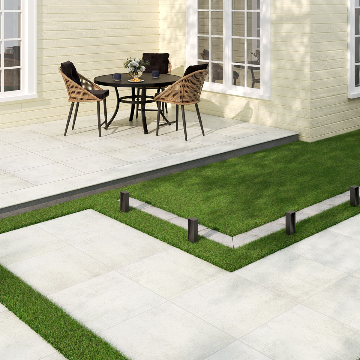 MSI Beton Blanco Porcelain Paver — surface detail in natural tonality