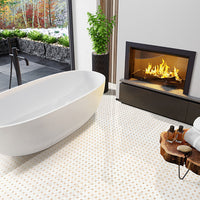 MSI Bianco Dolomite Crema Dotty Pattern — surface detail in natural tonality