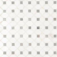 MSI Bianco Dolomite Dotty Pattern Mosaic — Natural Stone Mosaic