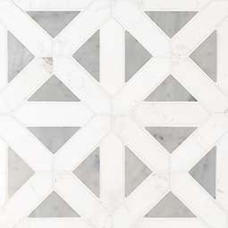 Bianco Dolomite Geometrica Tile