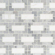 Bianco Dolomite Lynx Polished Marble Tile