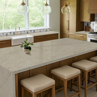 MSI Coronado Bianco Dolomite Moderno Polished Mosaic — surface detail in natural tonality
