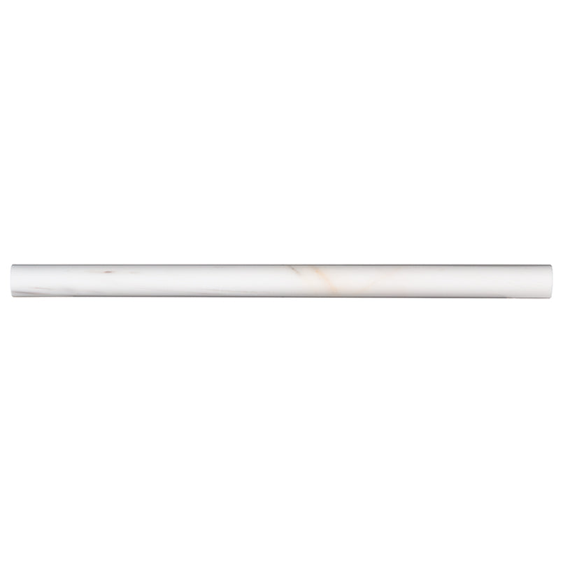MSI Bianco Dolomite Pencil Molding Polished — Tile Trim 3/4x3/4