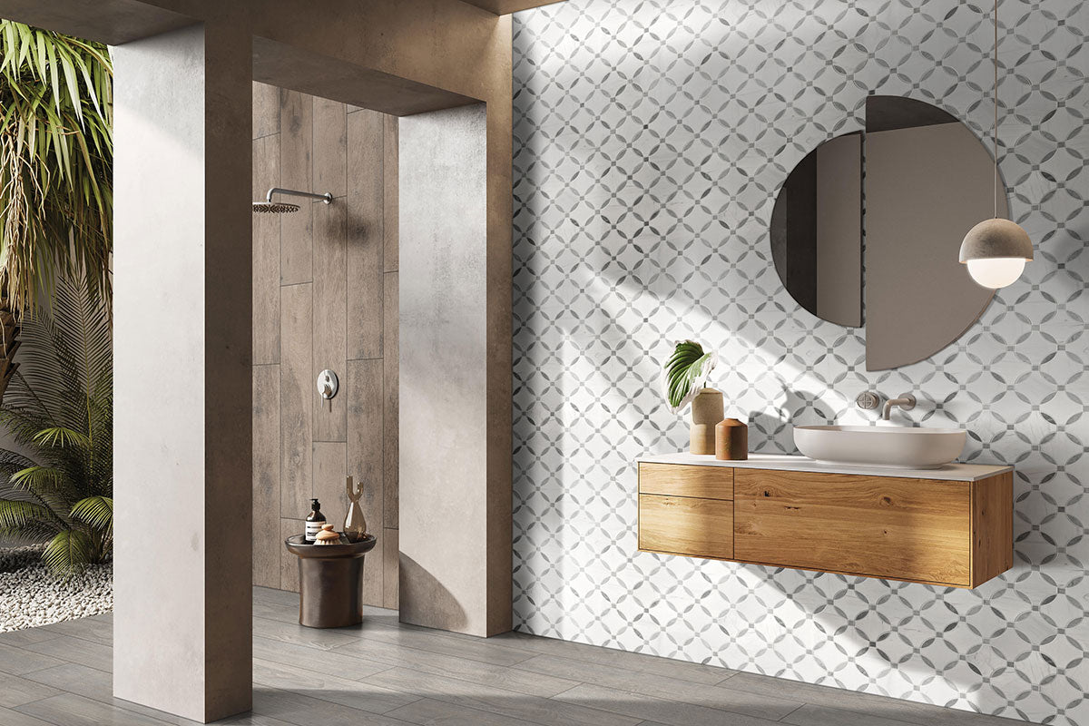 MSI Bianco Dolomite Lola Polished — surface detail in natural tonality
