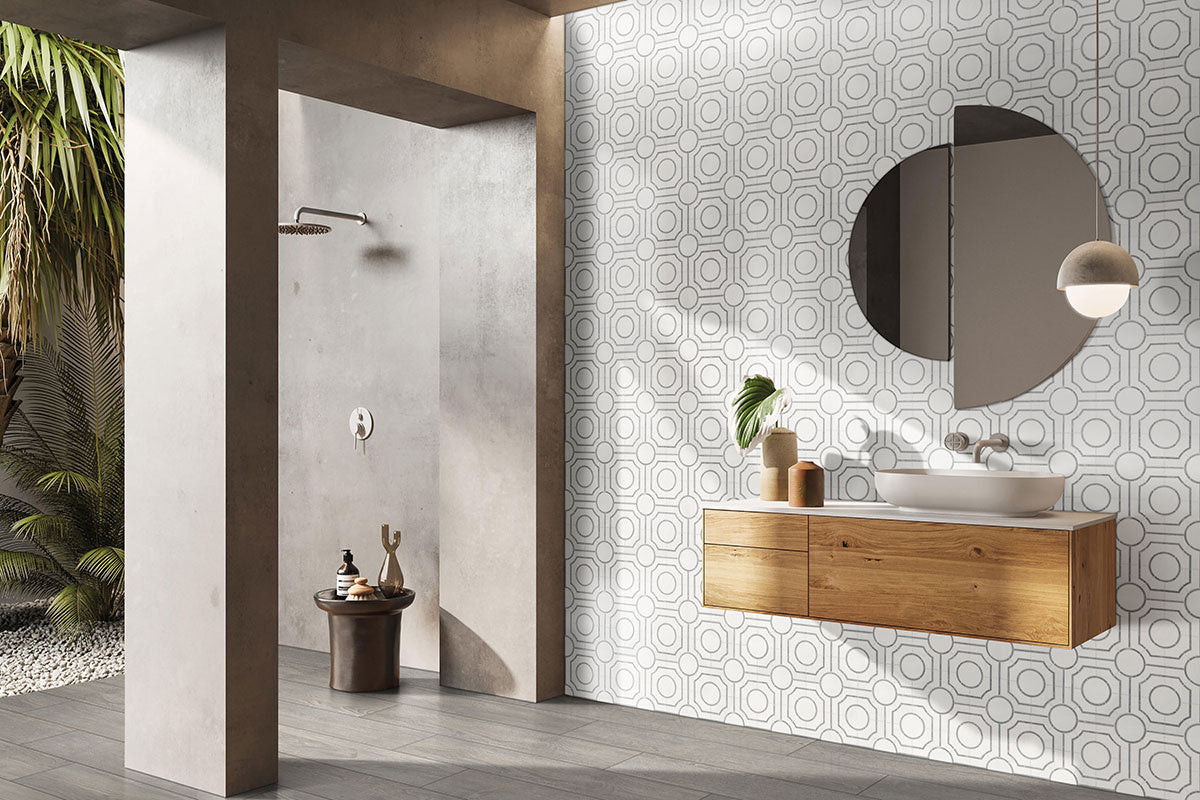 MSI Bianco Dolomite Regency Polished — surface detail in natural tonality