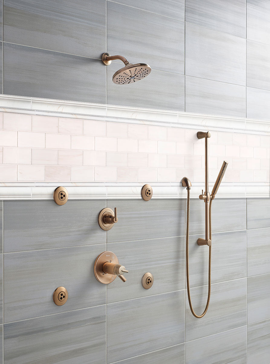 MSI Bianco Dolomite Polished Subway Tile 3x6 — surface detail in natural tonality