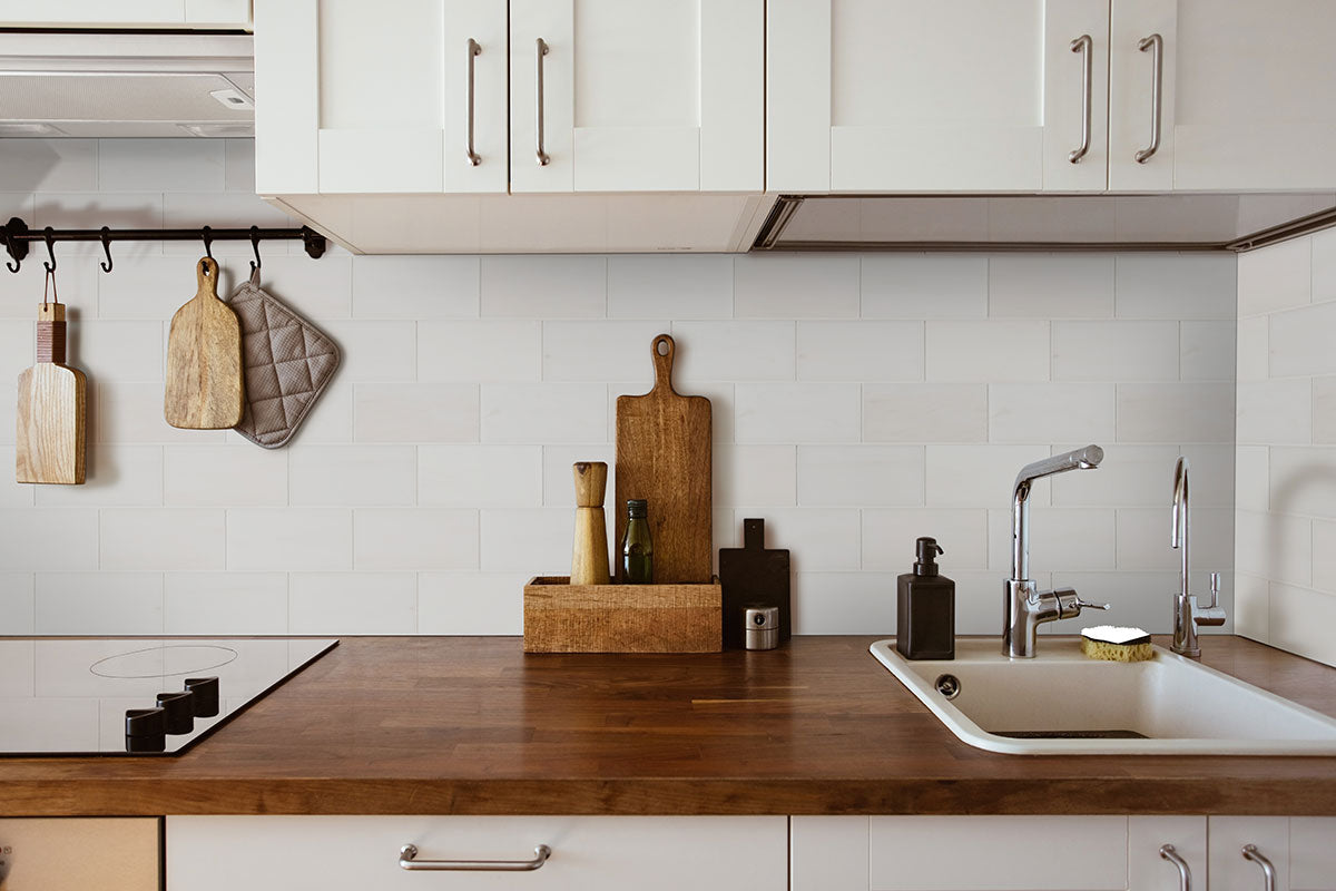 MSI Bianco Dolomite Polished Subway Tile 3x6 — surface detail in natural tonality