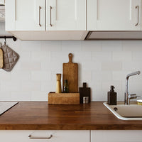 MSI Bianco Dolomite Polished Subway Tile 3x6 — surface detail in natural tonality