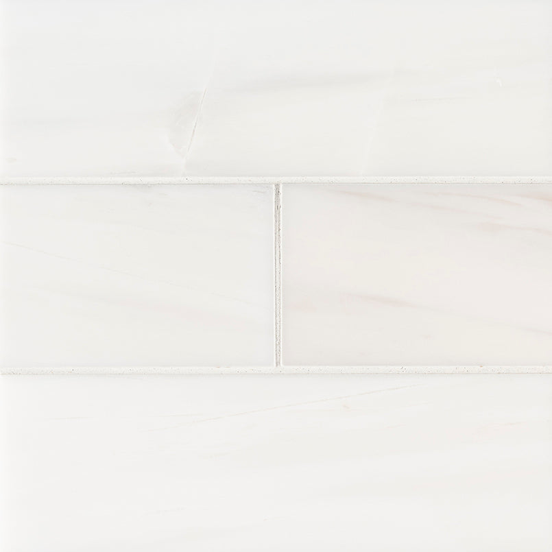 MSI Bianco Dolomite Polished Subway Tile 4x12 — Natural Stone Mosaic