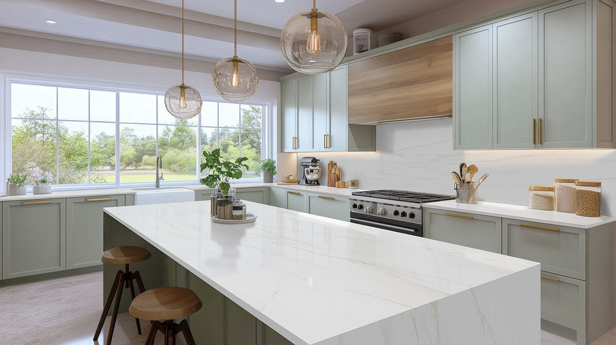 MSI Bianco Glossy Ellipse Tile — surface detail in natural tonality