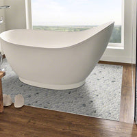 MSI Black and White Pebbles Mosaic — surface detail in white tonality