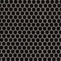 MSI Domino Black Glossy Penny Round Mosaic — Porcelain Wall Tile in black tonality